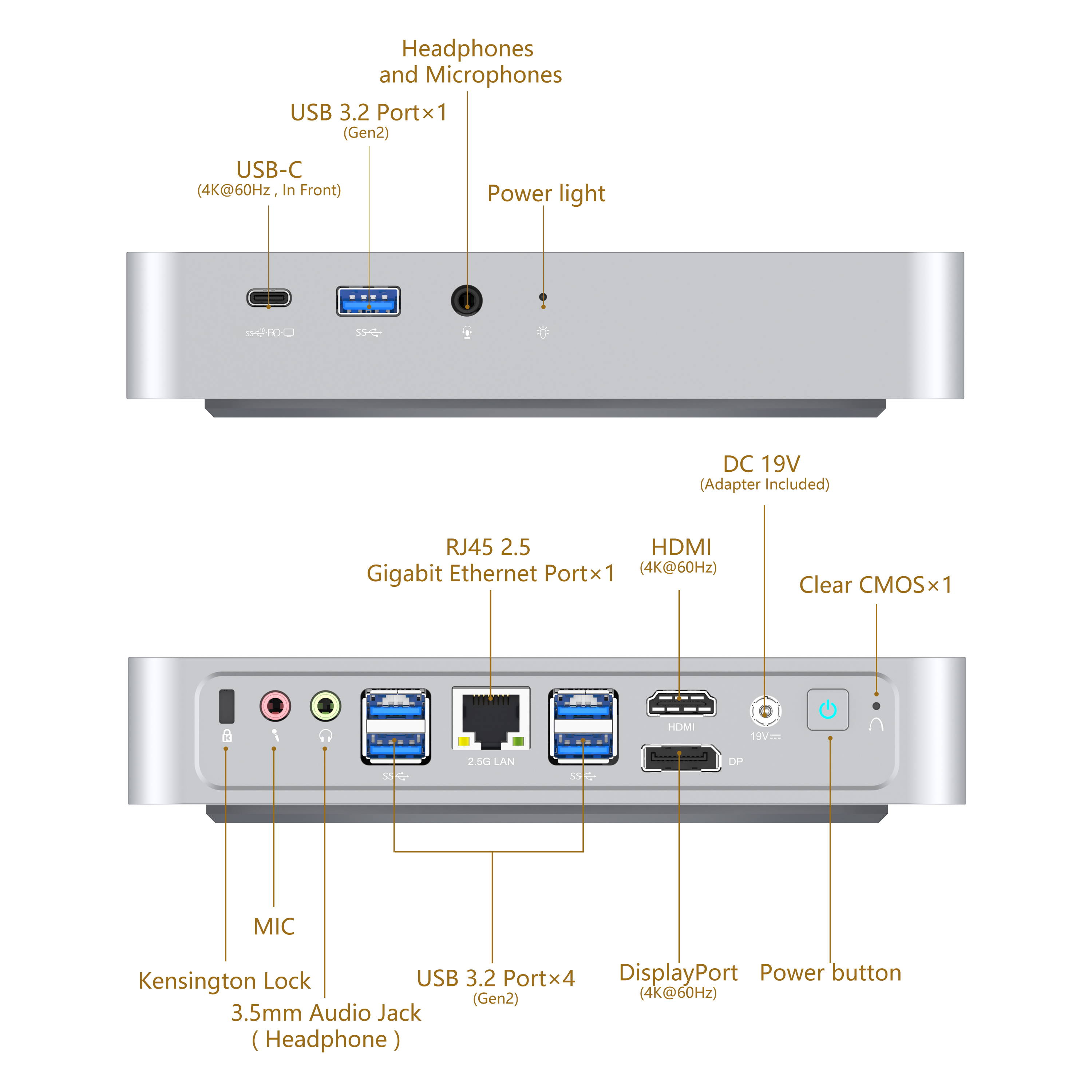Buy MINISFORUM EliteMini TH60 Mini PC 11th Gen Core i511400H Windows