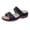 Navy, variant on Glitter Rhinestones Orthopedic Wedges Slides Sandals for Women with Arch Support Comfortable Sparkly Leather Platform Orthotic Slip on Dressy Beach Shoes Beige Size 6
