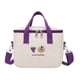 thumbnail image 3 of Bolsa de almacenamiento de almuerzo portátil aislada Mantener caliente Bolsa de aislamiento térmico impermeable Bolsa de almacenamiento Bento Violeta Gloria Titular de almuerzo, 3 of 9