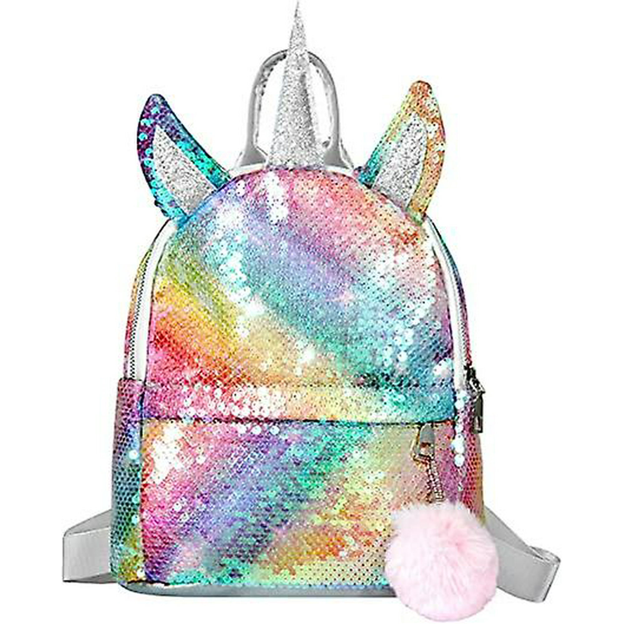 Kids Backpack Unicorn Backpack Glitter Backpack Travel Backpack Cute Girl Fashion Sequins Backpack For Child And The Walmart
