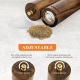 thumbnail image 3 of Yvake Wooden Salt and Pepper Grinder Set 8 Inch Manual Salt and Pepper Mill Adjustable Coarseness and Refillable Acacia Wood Pepper Grinder for your kitchen[Set of 2], 3 of 5