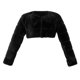 thumbnail image 5 of Chaqueta de abrigo cálida para mujer, de invierno, lisa, con cuello en V, 5 of 6