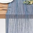 thumbnail image 4 of Dalrosia Table Runner Cheesecloth 6FT Boho Gauze Fabric Rustic Sheer Cheese Cloth Runners for Wedding Bridal Shower Party Decoration, 4 of 5