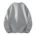 thumbnail image 3 of Atogsazn Men's Oversized Sweatshirt Casual Long Sleeve Pullover Sweatshirts Athletic Running Blouse Tops Outfit 01-Gray M Fashion, 3 of 4