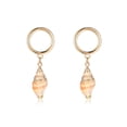 thumbnail image 2 of Pendientes de moda para mujer y niña, accesorio de joyería con decoración de concha, 2 of 8
