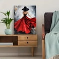 thumbnail image 5 of Lady in Red Dress Art Decorative Painting/Canvas Print， Suitable for Living Room， Bedroom， Office， Hotel， Gallery and Hallway Decoration., 5 of 8