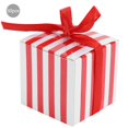 thumbnail image 3 of 4 Colores 50 Piezas Caja De Regalo De Recuerdo De Boda, Caja De Regalo De Recuerdo, Regalo De Baratijas De Rayas De Estilo Europeo Para Almacenamiento De Regalos De Joyería ANGGREK Rayas rojas y blancas de 5,5 cm + cinta roja, 3 of 8