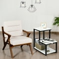 thumbnail image 4 of Costway Table d'Appoint à 3 Niveaux Table de Chevet avec Étagère pour Salon Blanc, 4 of 10