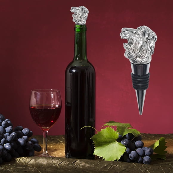 RKSTN Wine bottle stopper Glass Bottle Cork Wine Cork Lions Head Wine Protector Stainless Steel Beverage Cork Champagne Bottle Cork