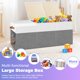 thumbnail image 5 of Caja de almacenamiento para juguetes Mabahoo 102 x 36 x 41 cm, plegable, gris, 5 of 7