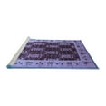 thumbnail image 2 of Ahgly Company Machine Washable Indoor Rectangle Oriental Blue Traditional Area Rugs, 7' x 10', 2 of 4