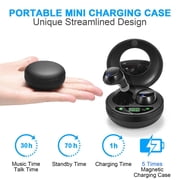 Mini Wireless Earbuds, Bluetooth Headphones 5.3 HiFi Stereo, Wireless Earphones with ENC Noise Cancelling Mic, IPX7 Waterproof, LED Digital Display Ear Buds, Touch Control.