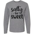 thumbnail image 3 of Inktastic Salty but Sweet Long Sleeve T-Shirt, 3 of 5