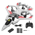 thumbnail image 1 of Avión RC Avión RC Avión Avión RC Giro 360 degree Regalo de Cumpleaños, Avión de Control Remoto, Blanco Gris 1 Batt, 1 of 9