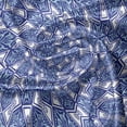 thumbnail image 5 of Ambesonne Blue Window Valance, Indigo Floral Geometric, 54" X 18", Dark Blue Sky Blue, 5 of 5