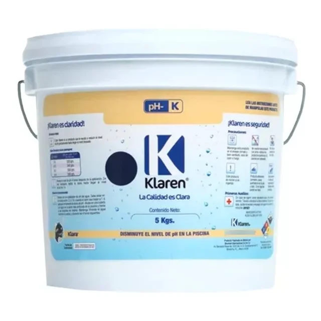 Regulador Para Alberca Klaren 5kg Para Bajar pH