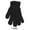 Black, variant on Pair of Womens Winter Knit Gloves Warm Soft Stretch Full Finger Mittens