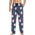 thumbnail image 3 of GZHJMY Christmas Santa Pajama Pants for Men, Lounge Pants Lightweight Men Pajama Bottoms with Drawstring Pockets, Christmas New Year Birthday Gifts, Medium, 3 of 6