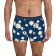 thumbnail image 4 of Wukai Daisies Flowers Print Men’s Underwear Breathable Boxer Briefs,&nbsp;Moisture Wicking & Breathable-Medium, 4 of 7