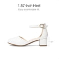 thumbnail image 6 of DREAM PAIRS Kids' Mary Jane Pumps Girls' Low Block Heel Dress Shoes with Hook-and-Loop Strap Comfortable Non-Slip Party Shoes, 6 of 6