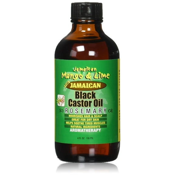 Jamaican Mango and Lime Black Rosemary Castor Oil, 4 Oz
