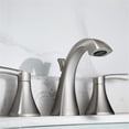 thumbnail image 4 of Vinnova Abbie 8" Two Handle Widespread Bathroom Faucet in Nickel, 4 of 5