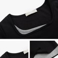 thumbnail image 4 of Pompotops Mode Décontractée Femmes Manches Courtes Col Carré Uni T-Shirt Court, 4 of 4