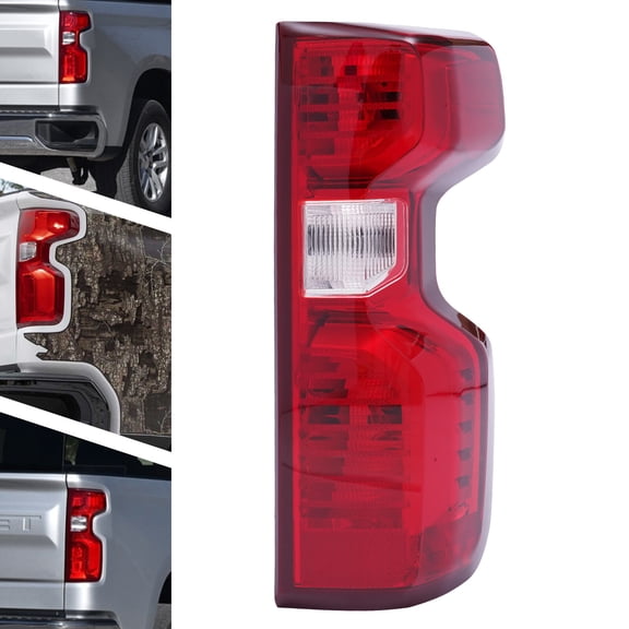 Fits For 2019 2020 2021 Chevy Silverado 1500 Tail Light Incandescent Passenger Side Direct Replacement