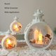 thumbnail image 4 of Luces Colgantes Navideñas, Pequeñas Luces Navideñas Colgantes Muñeco De Nieve Blanco Textura Suave Para Habitación Para Festival, 4 of 7