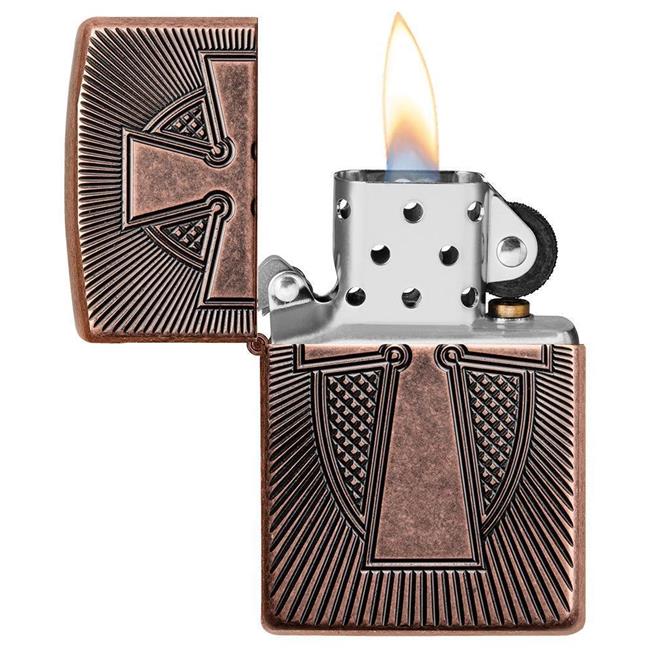 送料無料・名入れ彫刻 【新品】Zippo アーマー ライター(クロス