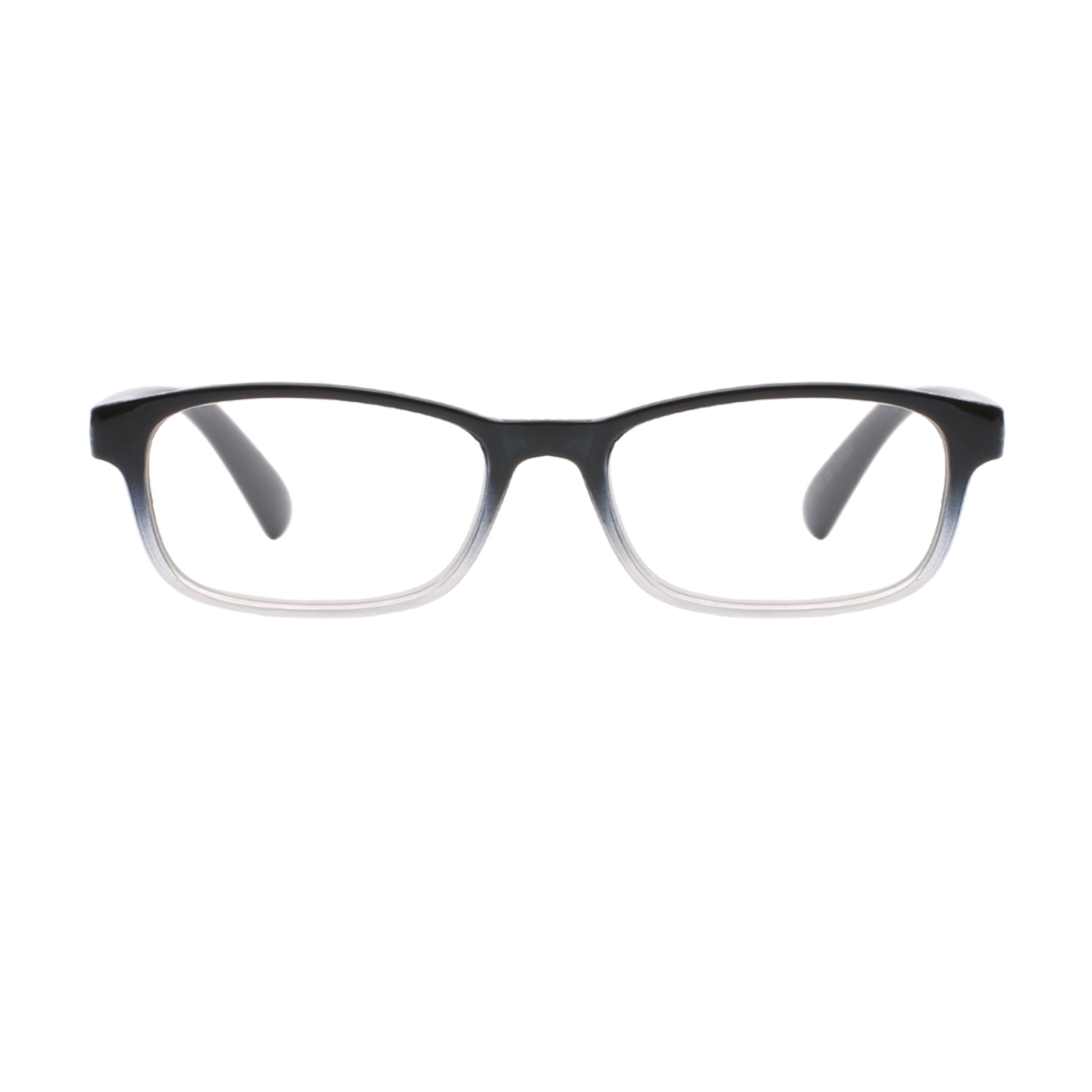 (2 pack) Equate Bailey 5-Pack Unisex Spring Hinge Plastic Reading Glasses with Case, Crystal/Black Gradient/Brown Crystal/Matte Black/Blue Crystal, +2.50