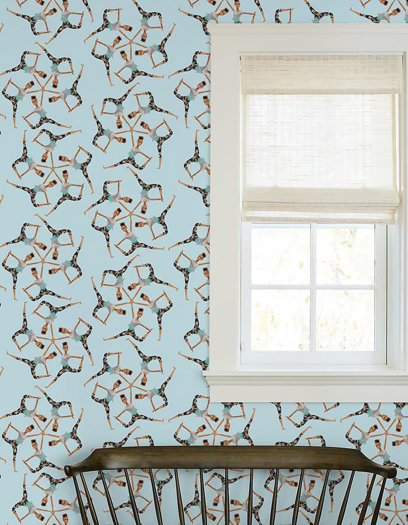Made to Move Kaleidoscope Removable Vinyl Wallpaper by Barbie, Sky