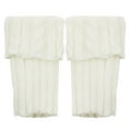 thumbnail image 4 of Chaussettes Blanches Mode Femmes Dames Tricotées Torsadées Chauffe-Jambes Chaussettes Courtes Rabat Couvre-Bottes, 4 of 4