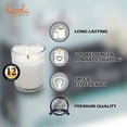 thumbnail image 4 of Velas votivas Hyoola, blancas, en cristal, 12 unidades, 12 horas de combustión, 4 of 7