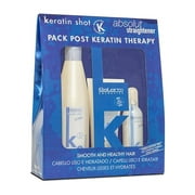 Salerm Cosmetics Keratin Shot Hair Pack Post Keratin Therapy - Shampoo, mask and Keratin Serum Bundle