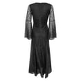 thumbnail image 3 of Robes Formelles Grande Taille Femmes Invité de Mariage Dames Dentelle Noire Aguichant Ajustée Sirène Banquet Soirée Longue Robe Grande Taille Robe d'Invitée de Mariage Noire m, 3 of 5