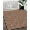 thumbnail image 3 of Ahgly Company Machine Washable Indoor Square Transitional Peru Brown Area Rugs, 3' Square, 3 of 7