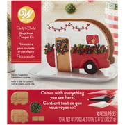 Wilton Ready to Build Gingerbread Christmas Camper Kit, 10-Piece