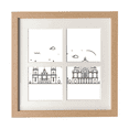 thumbnail image 1 of Mexico Detailed City National Landmark Building Frame Wall Tabletop Display 4 Openings Picture, 1 of 3