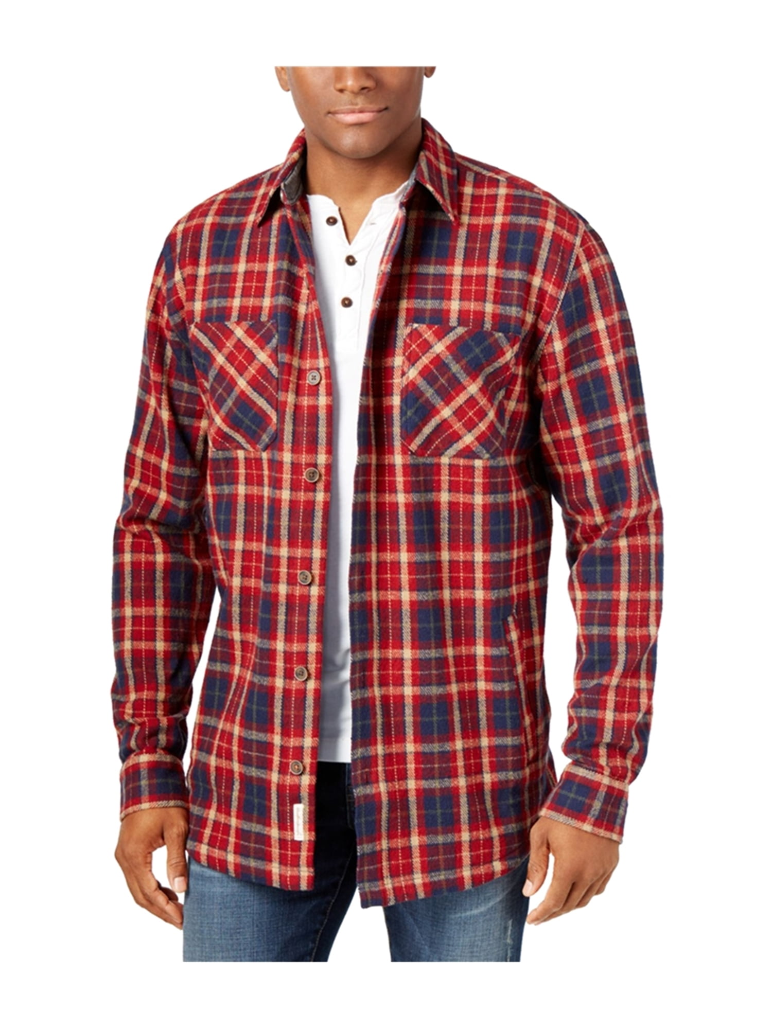 Weatherproof Mens Vintage Twill Plaid 