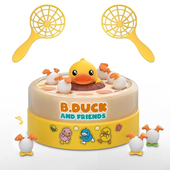 B.Duck Bounce Catch Game for 3 4 5 6 7 Year Old Kids,Board Games,Fun Bounce & Catch Duck Toy Age 4-8, Interactive Family Game for 3-7 Year Olds, Party Game for Toddlers & Kids