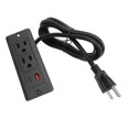 thumbnail image 1 of Recessed Power Strip with USB C & A Ports Fast Charging, 1.5m Cord, for Furniture Installation, 1 of 7
