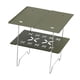 thumbnail image 3 of Mesa de camping, mini mesa plegable, mesa de playa, mesa de acero para exteriores, mesa de té pequeña para jardín, patio, barbacoa, patio, picnic Verde, 3 of 8