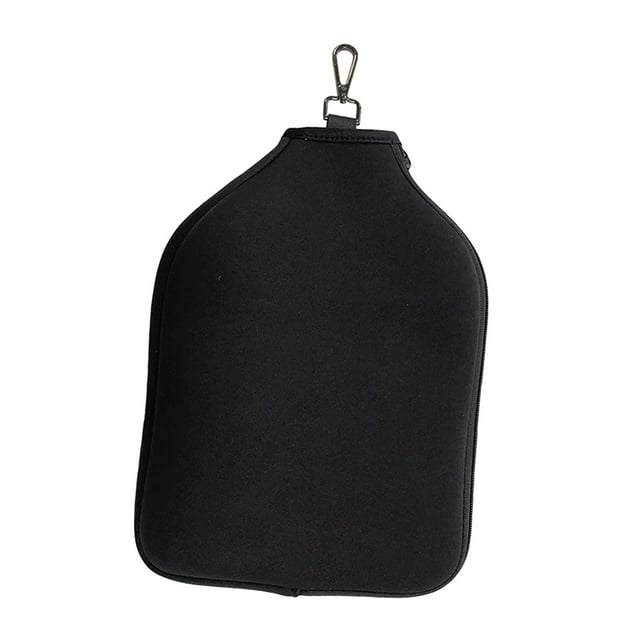 Thinsony Racket Sleeve Storage Carrier Smooth Zipper Paddle Black Neoprene Cover Black 24x31cm