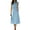 *Blue, variant on Women's 2-Piece Elegant Crew Neck A-Line Dress Outfit,Ladies Sleeveless Crop Top and Midi Skirt Set,Formal Office Business Casual Dress Suit For Women,White,S-3XL