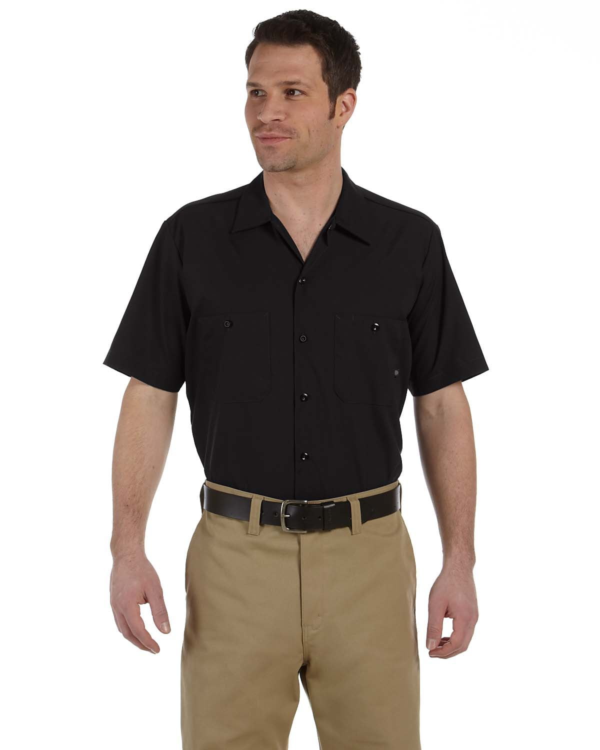 Dickies Men's 4.25 oz Industrial Short-Sleeve Work Shirt Woven S-5XL LS535 