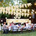 thumbnail image 6 of SPECOOL 30th Birthday Decorations, Sand White Gold 30th Happy Birthday Banner with Balloons, Men Women 30 Years Old Birthday Backdrop Yard Signs Thirty Birthday Decor Supplies, 6 of 7