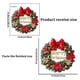 thumbnail image 3 of Fiudx Ofertas relámpago del día, solo en línea Pegatinas de pared con corona de flores doradas y rojas y mariposas navideñas, 3 of 5