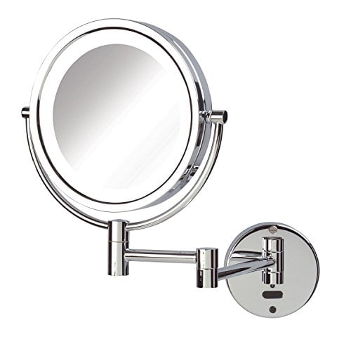 Sharper Image Jerdon LED Lighted Wall Mount Sensor Mirror, Chrome, 4 Pound, 1 Count