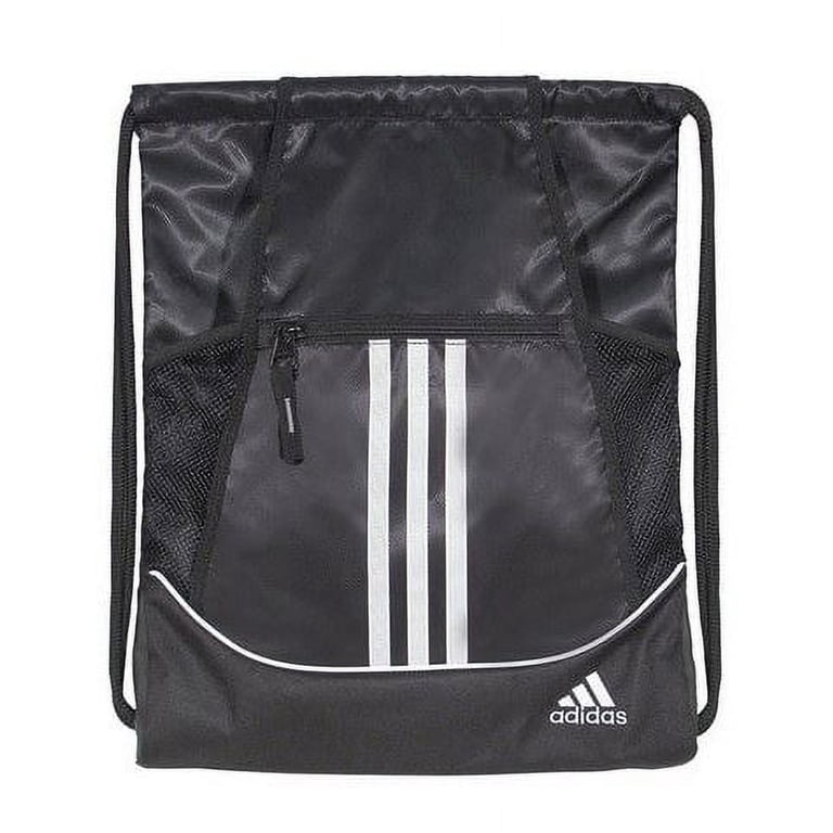 adidas drawstring backpack black Alliance Sackpack for Sports, Small Gym Bag, Black/Gold Metallic/2, OSFA 100% Polyacrylate. Everyday Icons String Backpack